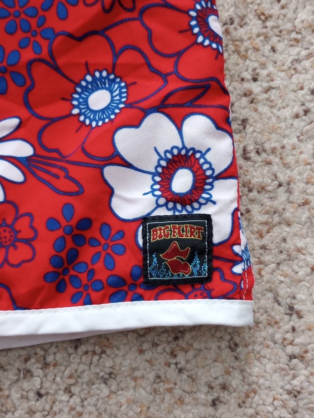 Vintage Big Flirt Hawaiian Reversible Swim Shorts - Picture 3 of 10